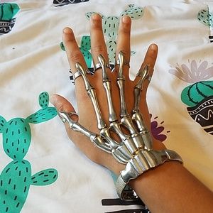 Silver Skeleton Hand Jewelry